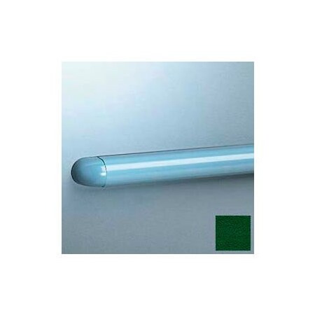 Pawling Accent Rail, Rounded W/Aluminum Retainer, 1-1/8"H x 12'L, Hunter Green EB-25-12-156